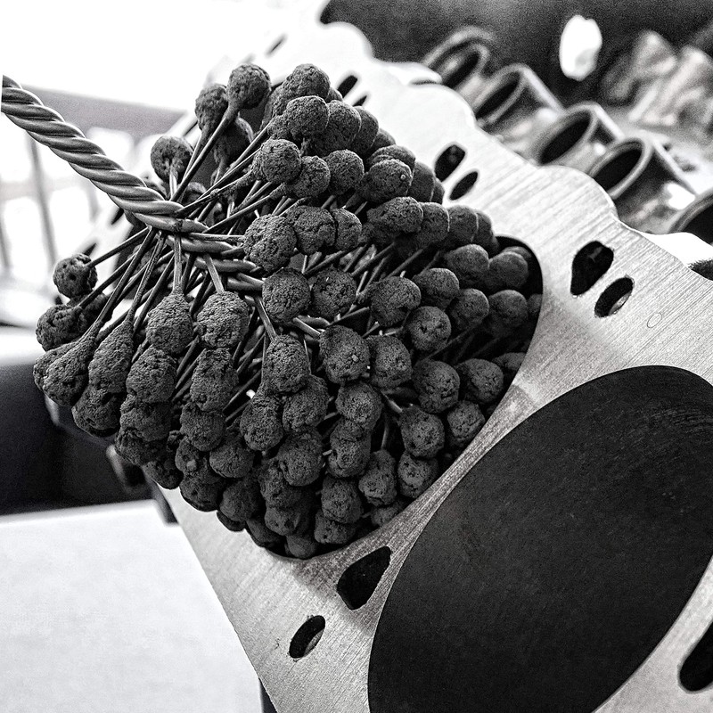 Silicon Carbide Flexible Cylinder Hones, Medium Grade, 180 Grit