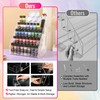 CELSOL 2 Pack 5-Tier Acrylic Paint Organizer, Clear Snap-On Storage
