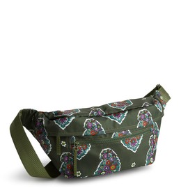 Vera Bradley Women's Ripstop Polyester Portnoy Belt Bag, Kew Gardens Green