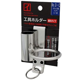 Kakui Tool Holder, Narrow Type (Clip Type), Hammer / Shino Insert, No. 3-C Tool Storage