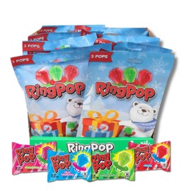 Ring Pops, Limited Edition - 3 Count Bag (Pack of 12)
