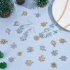 PH PandaHall 56 Pcs Alloy Rhinestone Pendants 7 Styles Christmas
