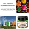 GOODTAKE Dark Brown Wood Stain Powder, Wood Dye Powder That