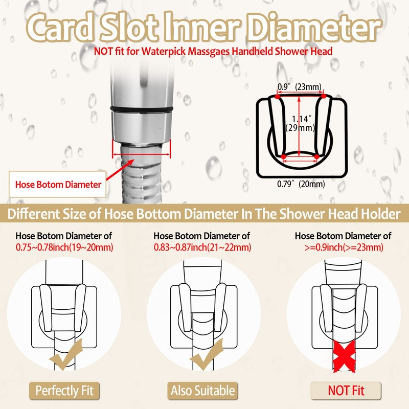 Shower Head Holder Handheld Shower Wand Holder Adjustable Shower Head