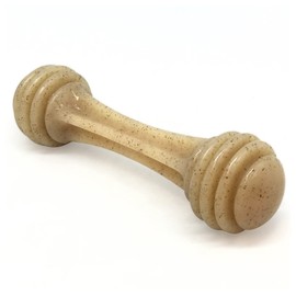 SodaPup Honey Bone – Durable Dog Chew Toy Made in USA from Non-Toxic, Pet Safe, Food Safe Nylon Material for Mental Stimulation, Clean Teeth, Fresh Breath, Problem Chewing, Calming Nerves, & More