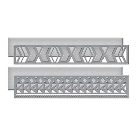 Spellbinders Shapeabilities Tribal Borders Die, Brown