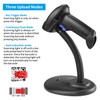 Wireless 1D 2D Barcode Scanner with Stand, NetumScan Portable Automatic