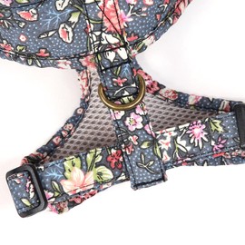 Angie and Allie Organic Cotton Dog Harness,No Pull Pet Harness with Leash D-Ring,Adjustable Soft Padded Dog Vest,Comfortable,Sustainable,Breathable and Stylish for Your Canine Companion