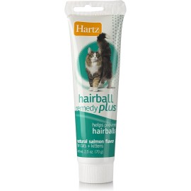 Hartz Hairball Remedy plus Salmon Flavored Paste for Cats and Kittens, 2.5 Ounce