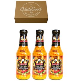 Baron West Indian Hot Sauce 14oz (397g) 3-Pack – Product of St. Lucia – Curated & Packaged by ODatzGood