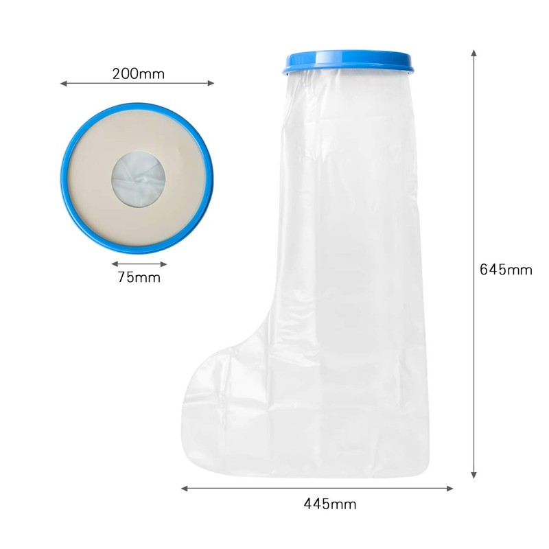 LIHAO Leg Cast Cover Waterproof Seal Tight Adult Leg Cast