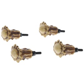 Top Brass Heavy Duty Antler Drawer Pulls/Cabinet Knobs (4 Pack) - Screws and Washers Included