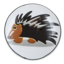 G Decor Animal Cartoon Ceramic Door Knobs Children's Room Vintage Shabby Chic Cupboard Drawer Knobs