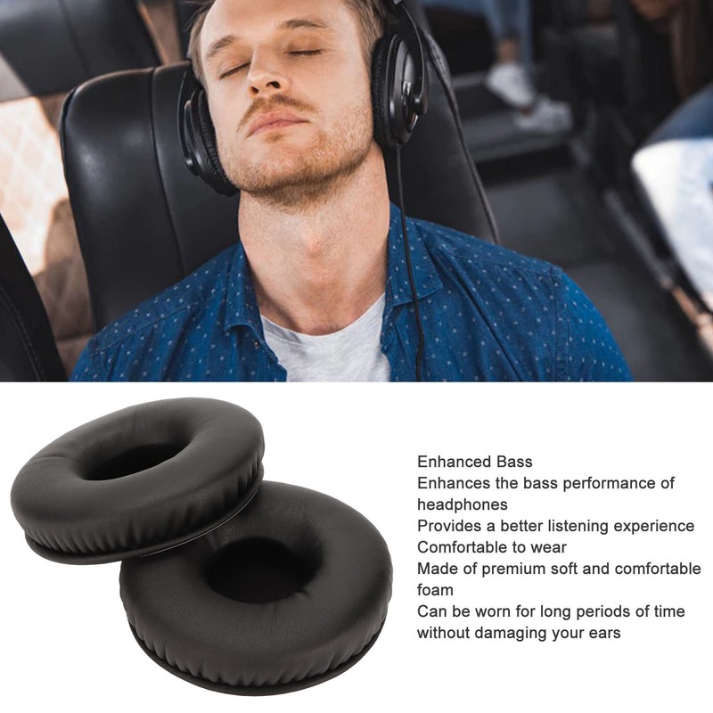 2Pcs Headphone Ear Cushion Pads Cover Replacement for MDR XB650BT