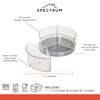 Spectrum Lazy Susan Organizer, Hexa 3 Divider with Removable Bins