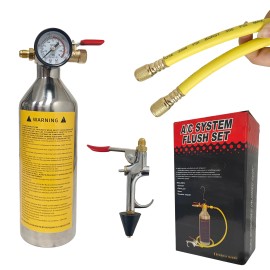 Easy Operate Aluminum AC Flush Kit with Hose & Valve for Household Car AC Pipe CleaningMaximum Operating Pressure: Paper box with safety exhaust valve