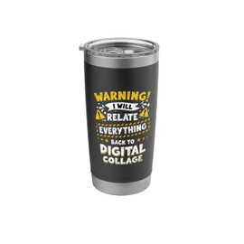 Digital Collage Stainless Steel Insulated Tumbler
