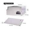 REDCAMP Folding Stove Windscreen, 4 Plates Stainless Steel Camping Stove