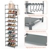 LANTEFUL 10 Tiers Tall Shoe Rack 20-25 Pairs Boots Organizer