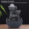 LED Illuminated Tabletop Waterfall Flowing Water Fountains with Ball for