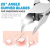 Podiatrist Toenail Clippers, Pedicure Toenail Cutters with Super Sharp Curved