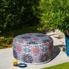 Kozyard Inflatable Ottoman Stool - Portable Round Pouf for Indoor/Outdoor