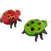 Dale Tiffany 2-Piece Lady Bug Art Glass Sculpture Set