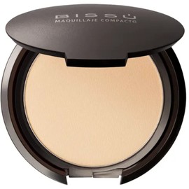 Bissú Maquillaje Compacto, Polvo Mate en 15 Tonos, Sin Aceites, Reduce Brillo y Líneas de Expresión (05 Pebble, Mediano)