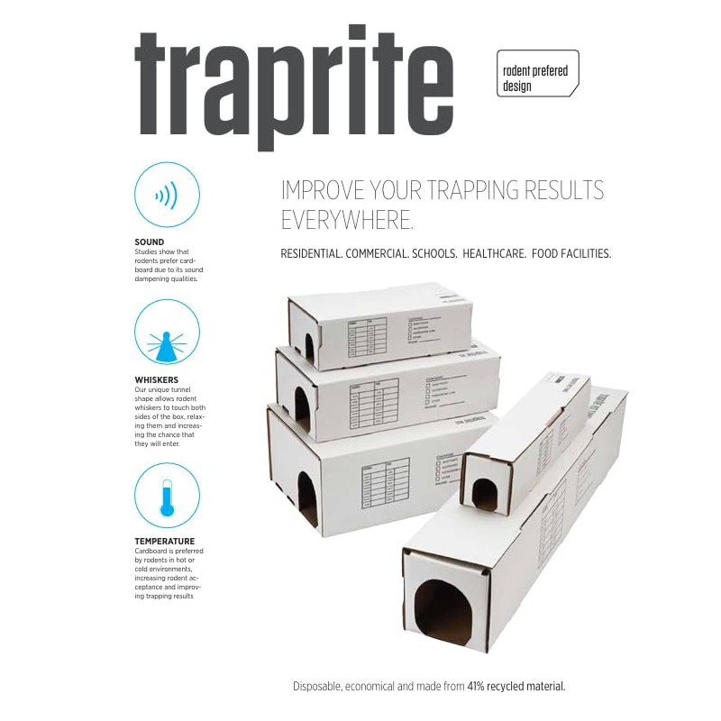 Cardboard Mouse Station, 2158 MS, Holds Mouse Traps or Glue