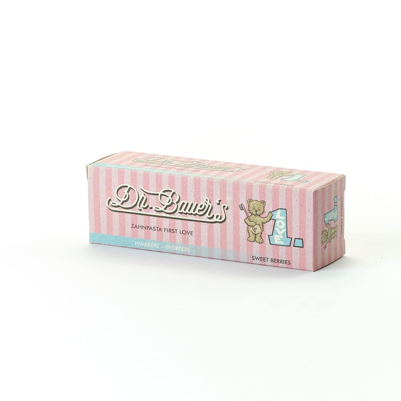 Dr. Bauer's Zahnpasta First Love Sweet Berries mit Fluorid, 50ml
