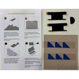 JiSiTeCai Privacy Screen for Computer Monitors and Laptops Flip & Corner Mount Bracket Sheet - Easily turn the security filter on and off with the Monitor Laptop Privacy Protector Replacement Kit
