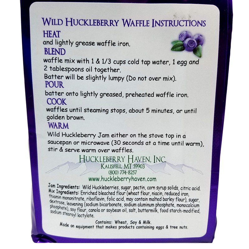 Wild Huckleberry Waffle Mix