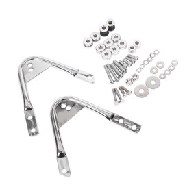 ECOTRIC Detachable Docking Hardware Kit Compatible with 1997-2008 Harley Touring FL Road King, Road Glide, Street Glide & Electra Glide Two Up Luggage Rack Docking Hardware