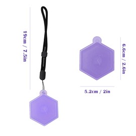 Culinavog Aroma Pod Storage Box, Flavour Pods Storage Box, Portable Protective Case Suitable for Air Up Fragrance Pods, BPA-Free Pod Case with Screw Cap and Loop for Car, Room, Home (Purple)