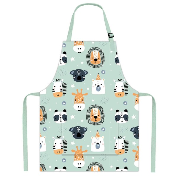 Pipoobear Kids Apron Adjustable Strap for Boys and Girls 100%