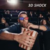 XMNIVATE 4 Pieces 3D Tv Glasses, Red And Blue 3D