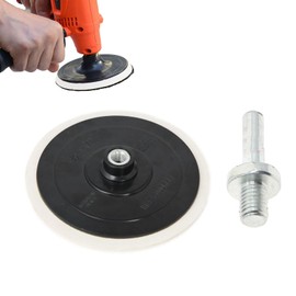 Car Sanding Disc,Flocked Car Detailing Grinder Pads - with Screw Rod Auto Glass Grinding Sandpaper Pads Wear-Resistant