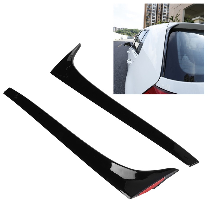 2pcs ABS Car Rear Window Side Wing Spoiler Fits for
