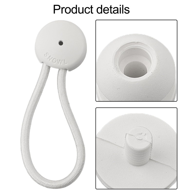 5 PCS Bungee Shock Cord Clip with Knobs, Pull Tie