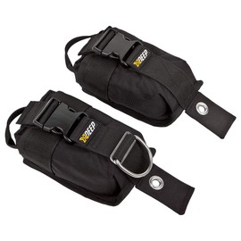 xDeep Secure Weight Pockets for Scuba BCD (Small - 2x5lbs / 2x2.5kg)