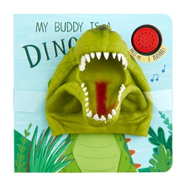 Mud Pie Kids Dino Puppet Board Book; 6 1/4" X 6 1/4"