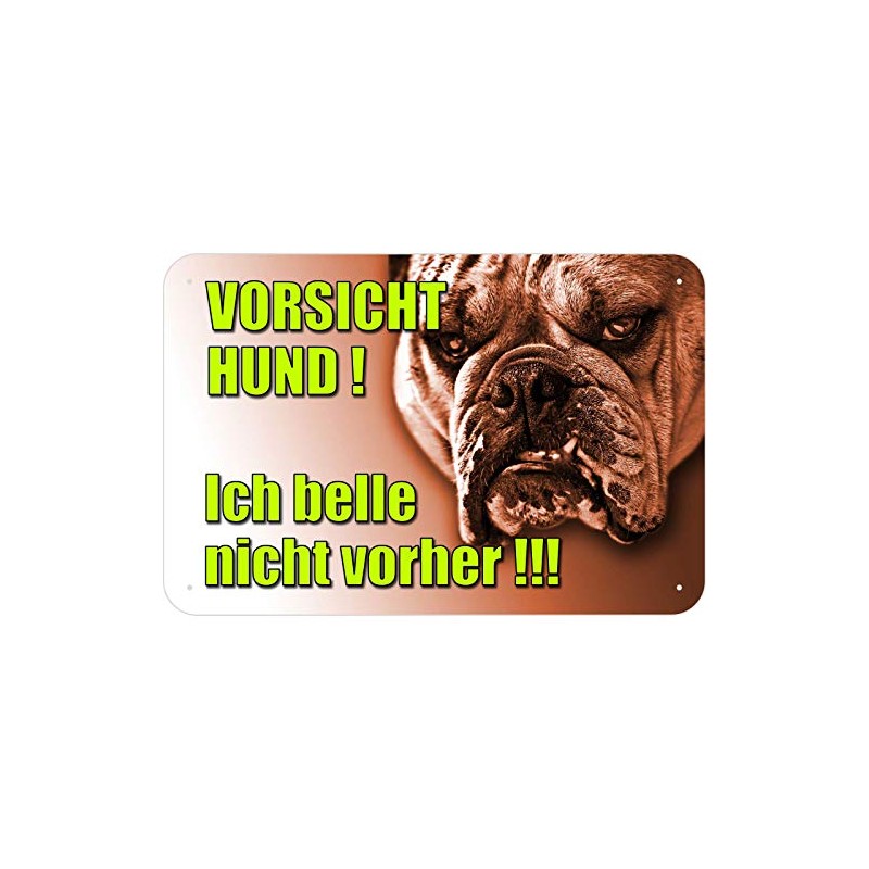 Dangerous Biting Dog Caution Sign Made of Aluminium Composite Material