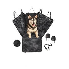 Meadowlark Dog Car Seat Cover, Heavy Duty Pet Seat Cover for Back Seat, Non-Slip Extra Padded Dog Hammock, Water-Resistant Back Seat Protector for Cars Trucks and SUVs (54" W x 58" L)