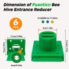 Bee Hive Entrance Reducer, 6 Pack Plastic Beehive Entrance Reducer,Green
