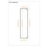 MOROBOR Zinc Alloy Flush Pull Handles, 2pcs Embedded Sliding Door