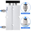 TAILONZ PNEUMATIC 16mm Bore 25mm Stroke Double-Rod Double-Acting Aluminum Pneumatic