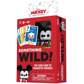 Funko 49355 Board Games 49355 Signature Something Wild Card Game-Mickey and Friends, Multicoloured