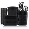 bvya Tactical Car Back Seat Organizer with 4 Molle Pouches