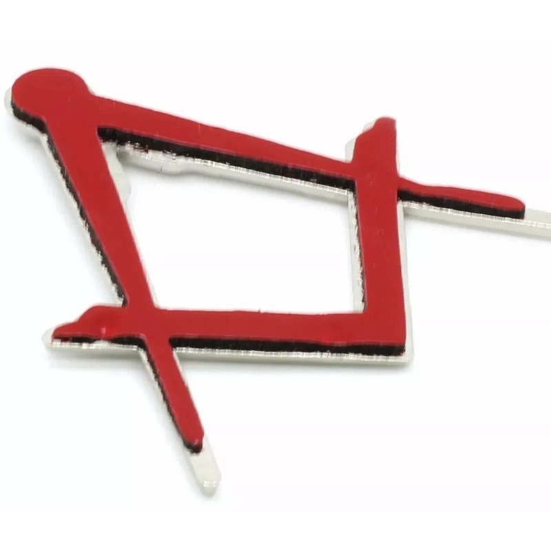 Masonic Master Mason Square & Compass Cut Out Car Auto