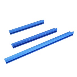 3PCS Set Woodworking Edge Ruler Aluminium Alloy V Shaped Corner Measuring Tool for Woodworking